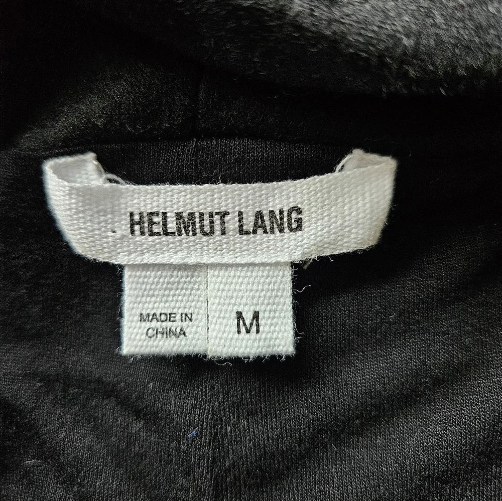 Helmut Lang Wool Black Asymmetrical Zip Up Sleeveless Vest Pockets Size Medium - Picture 7 of 11
